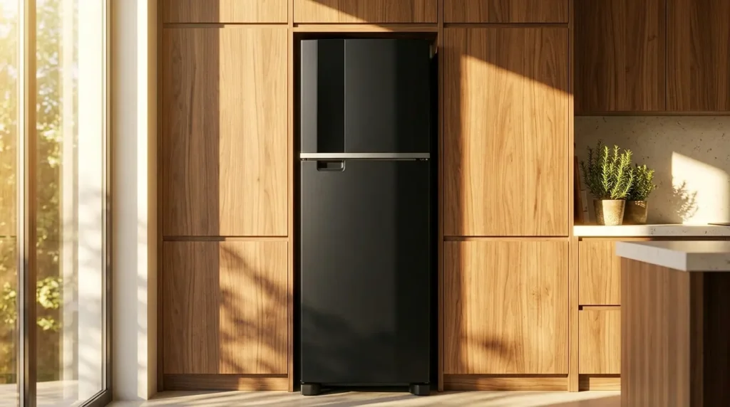 Geladeira inox com regulagem digital externa precisa