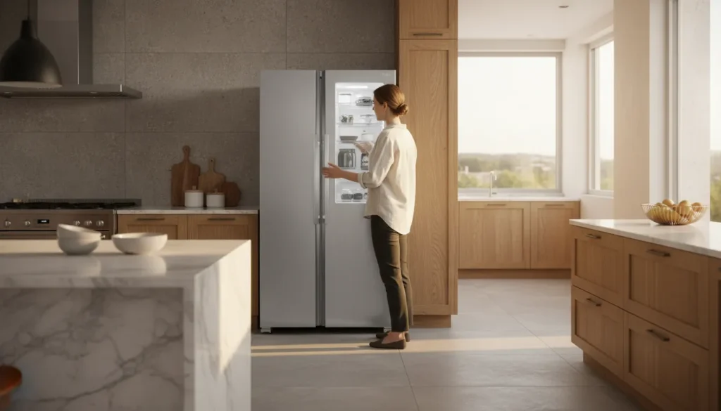 Geladeira inox com sistema automatico de autodiagnostico inteligente