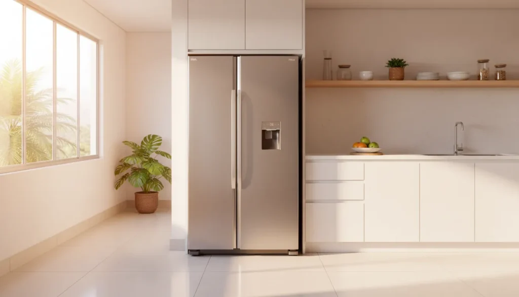 Geladeira inox completa com frost free e inverter integrada