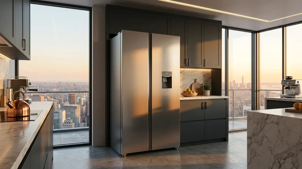 Onde comprar geladeira inox com desconto para pagamento à vista? Geladeira inox em promocao com frete gratis disponivel online