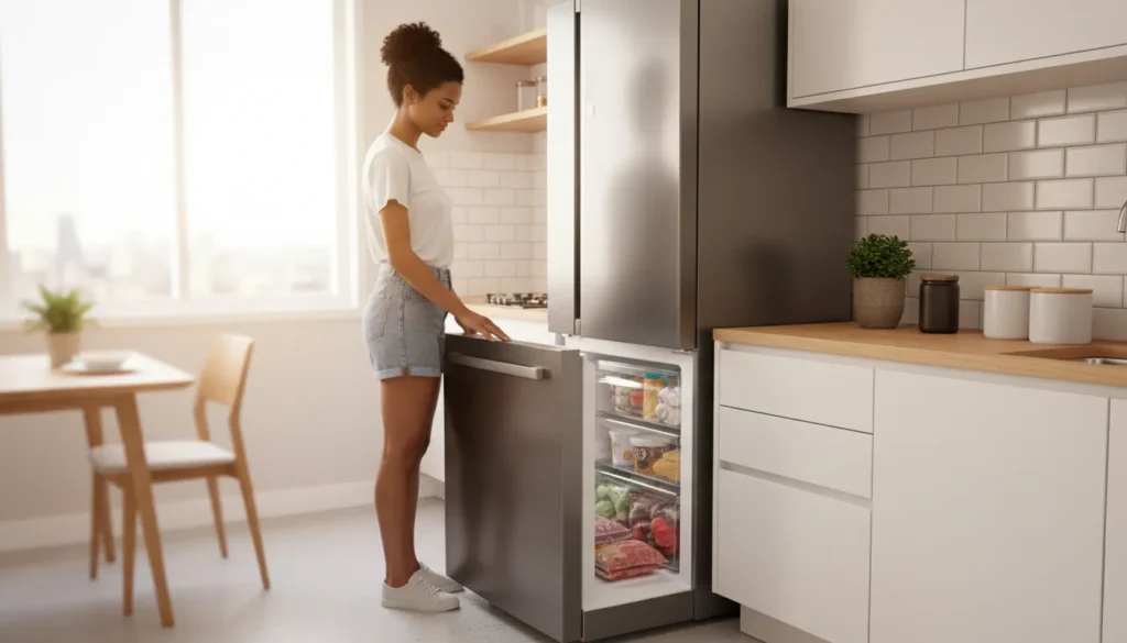 Geladeira duplex inox inverter frost free é a melhor opção? Geladeira inox frost free com baixo ruido para ambientes integrados