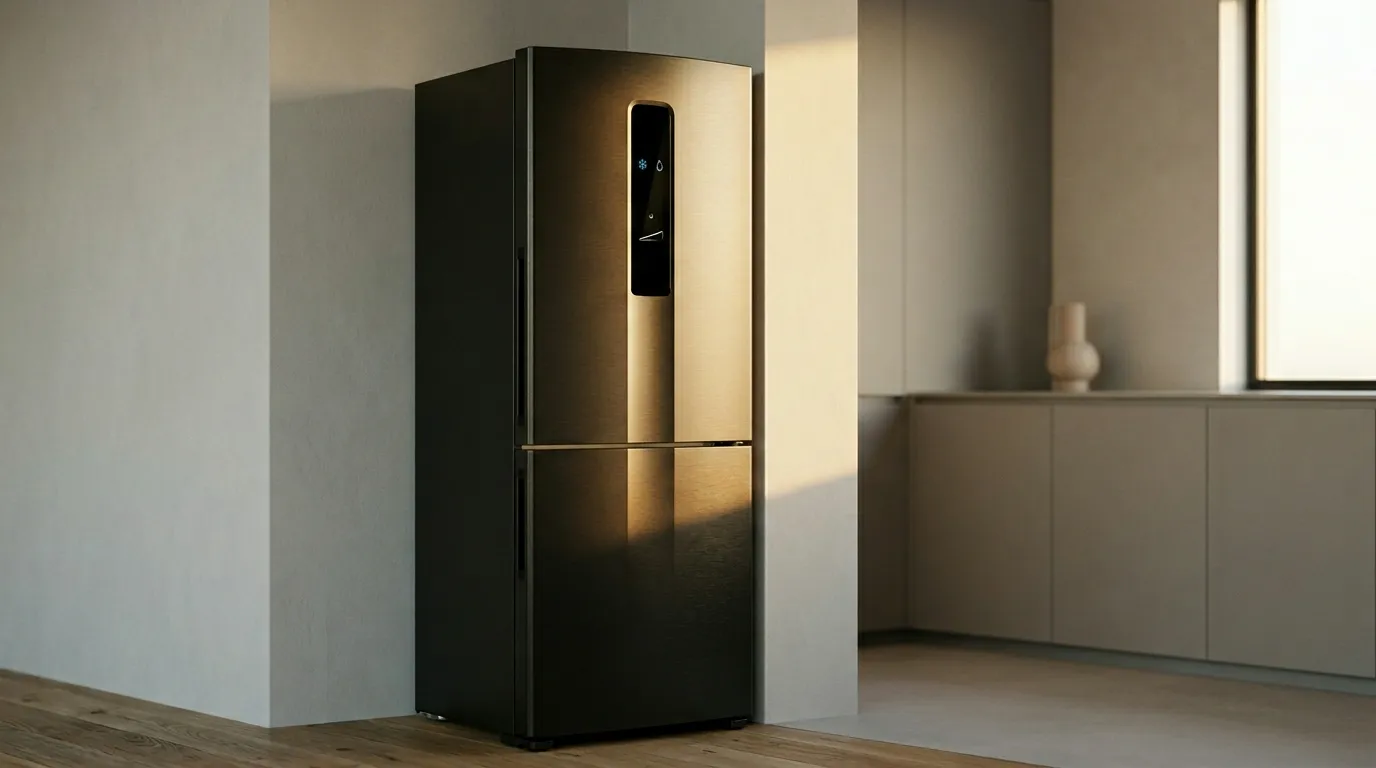 Geladeira inox inverter para apartamento compacto e silenciosa