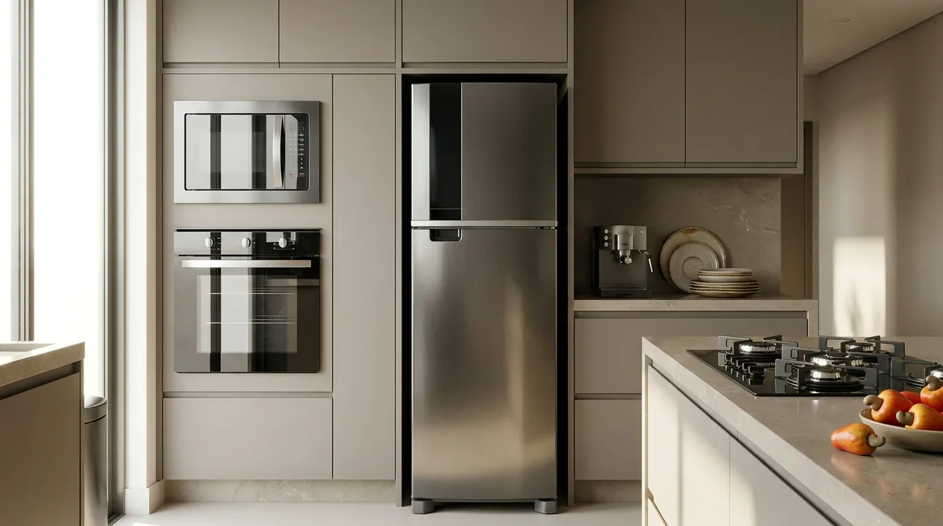 Geladeira inox para casal que cozinha diariamente