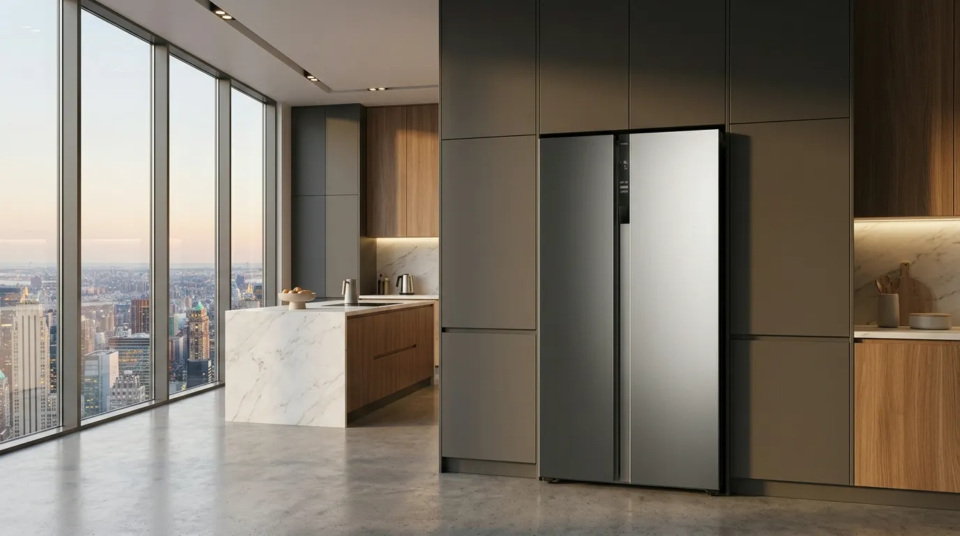 Geladeira inox para familia grande com capacidade minima adequada