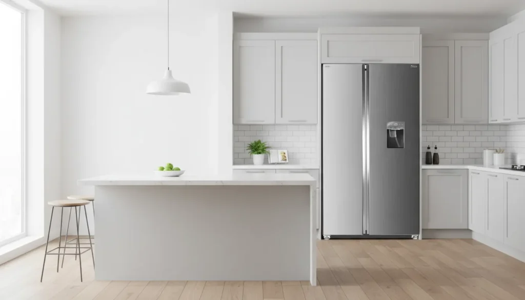 Geladeira inox para familia grande que faz compras quinzenais volumosas