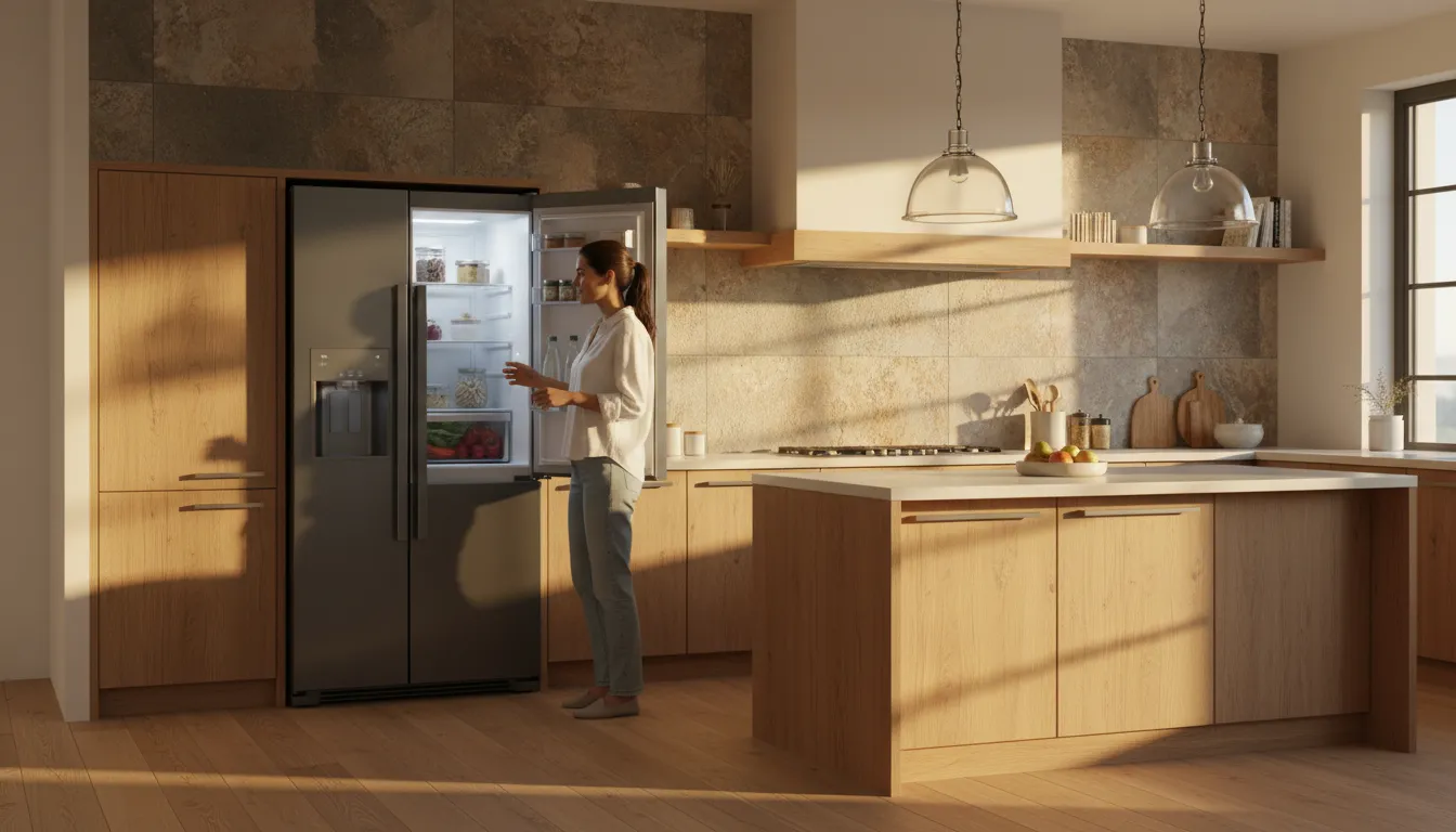 Geladeira inox para solteiro que busca economia de energia