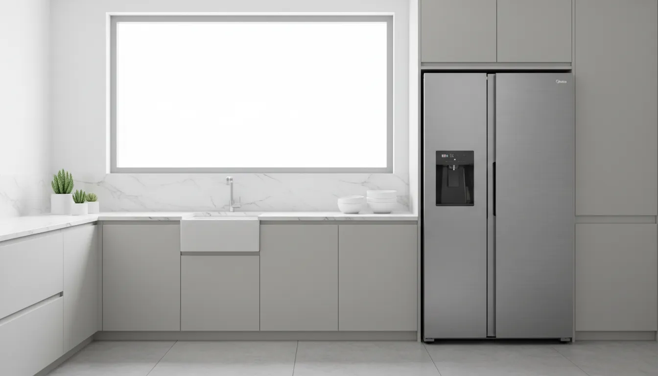 Geladeira side by side inox econômica e eficiente