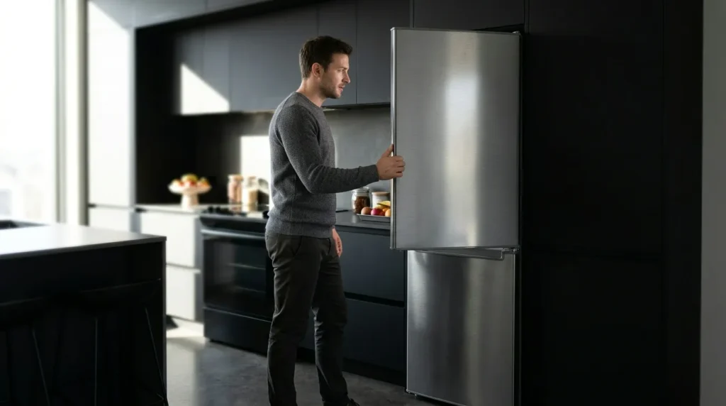 Geladeira inverse inox frost free combina design e funcionalidade