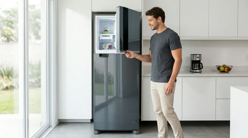 Geladeira inverse inox inverter garante funcionamento mais estavel