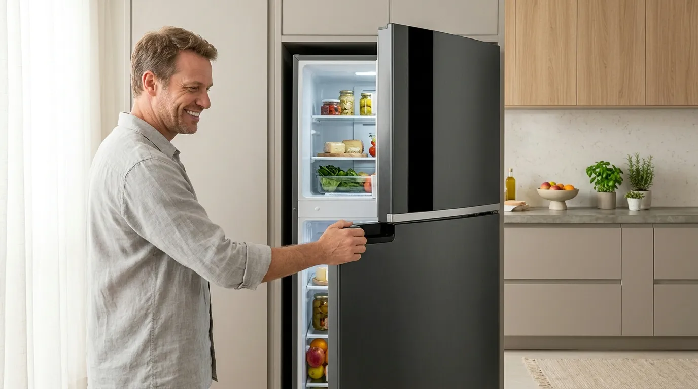 geladeira inox premium com freezer espaçoso