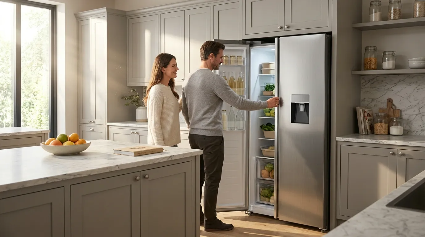 acabamento black inox destaca em cozinha escura