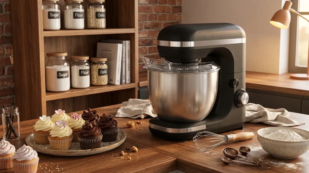 Batedeira de 4,8 litros serve para fazer bolo de aniversário grande? batedeira planetaria com encaixe rapido comprar