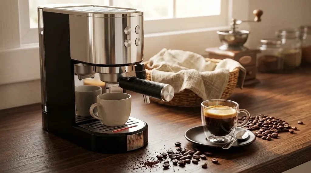 cafeteira espresso com sistema rapido de aquecimento