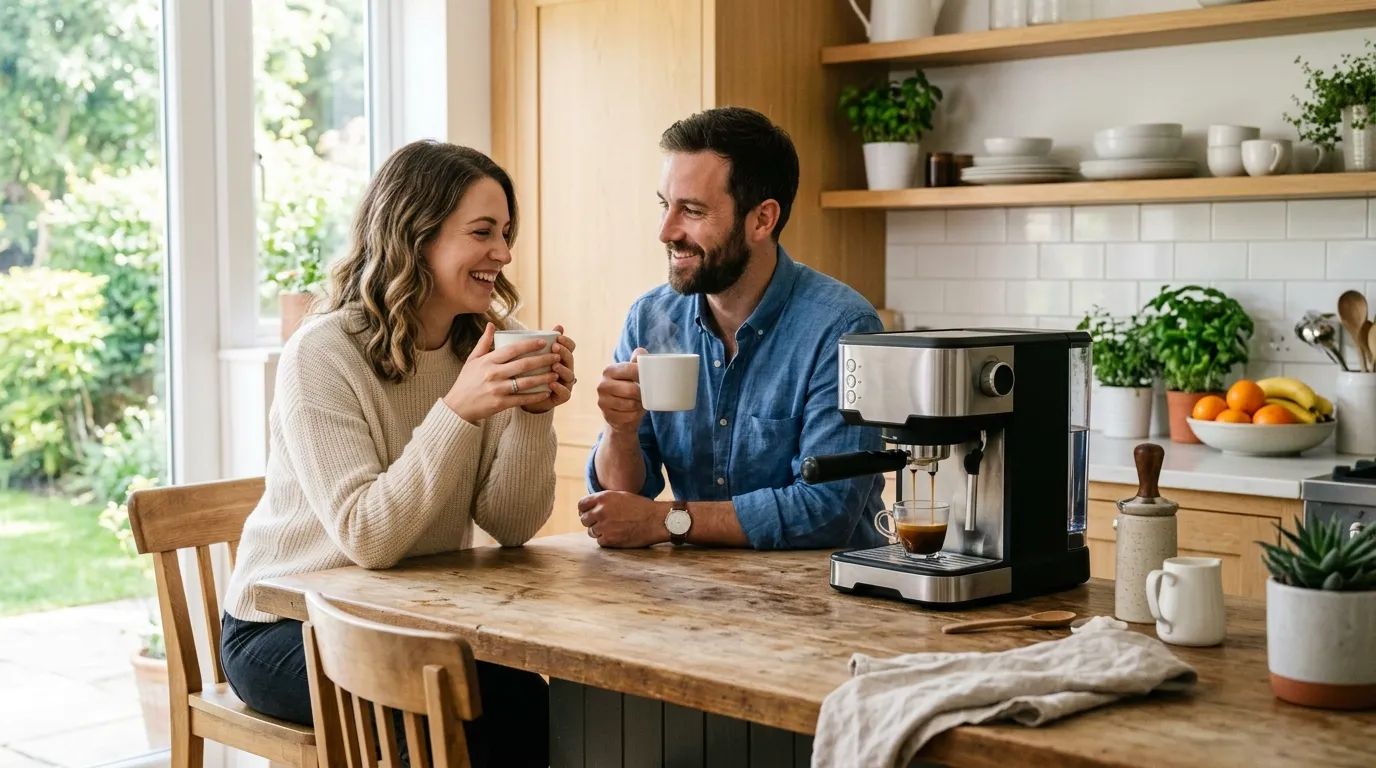cafeteira espresso durável de qualidade com corpo em inox