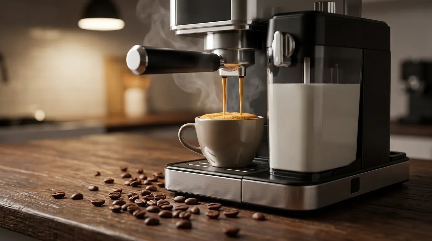 cafeteira espresso semiautomática com porta-filtro duplo