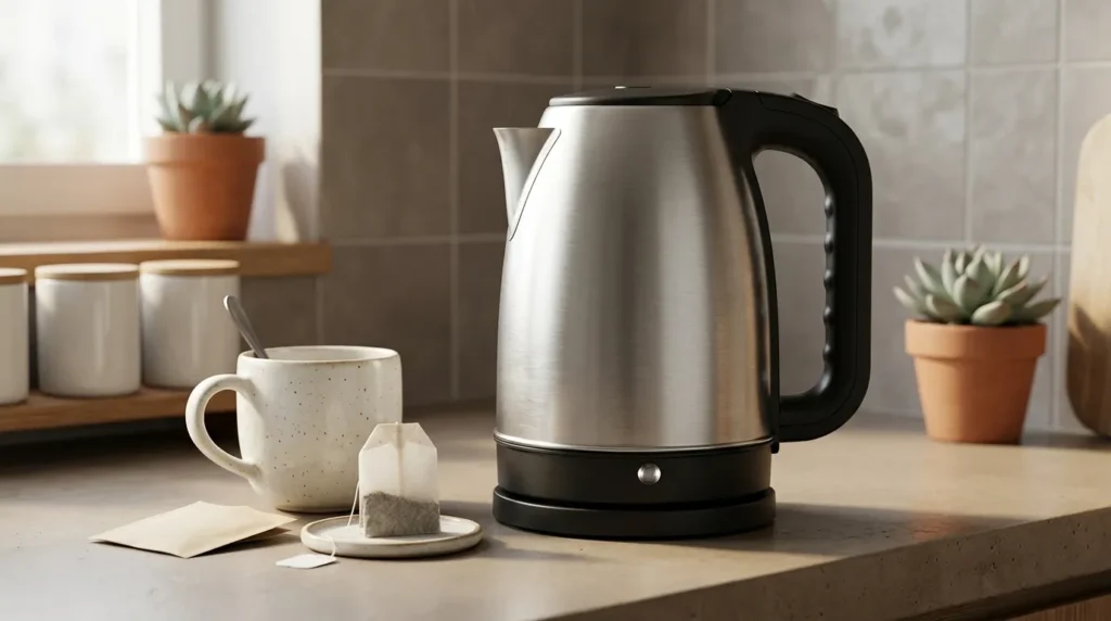 Qual modelo de chaleira elétrica Britânia esquenta mais rápido? chaleira eletrica com jarra removivel facil limpeza comprar