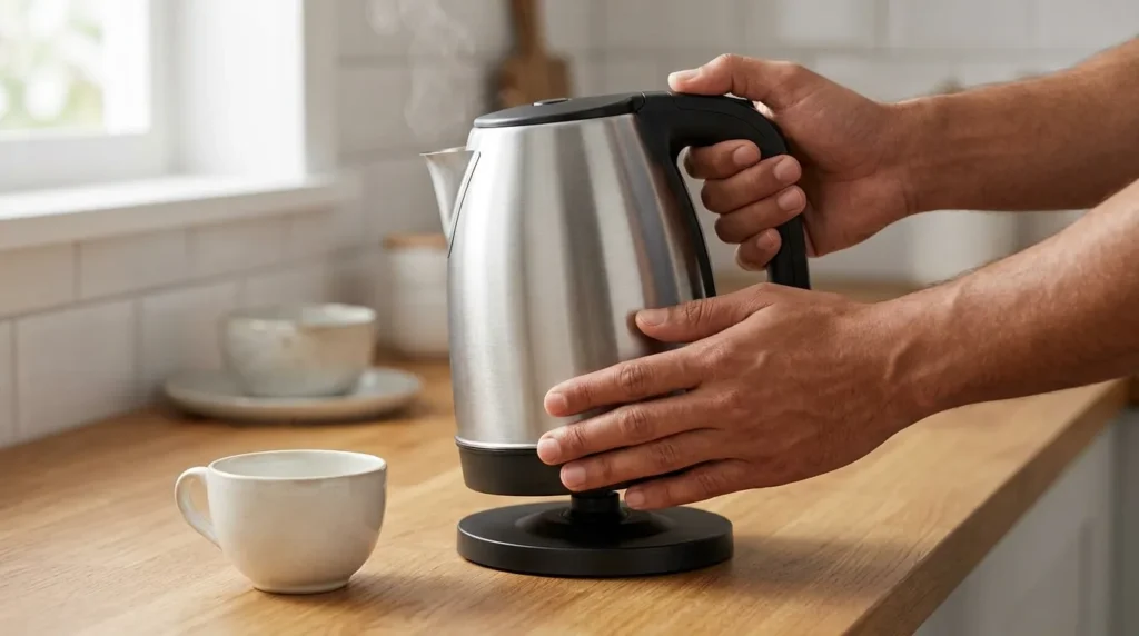 Qual chaleira elétrica é mais fácil de limpar por dentro? chaleira eletrica com sistema moderno comprar