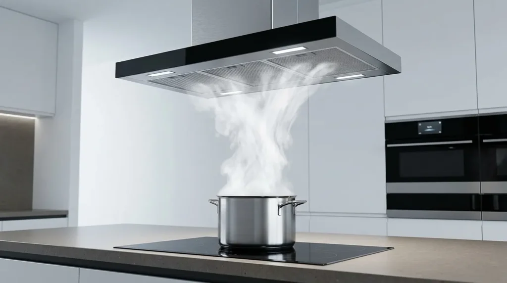 coifa de ilha com design elegante