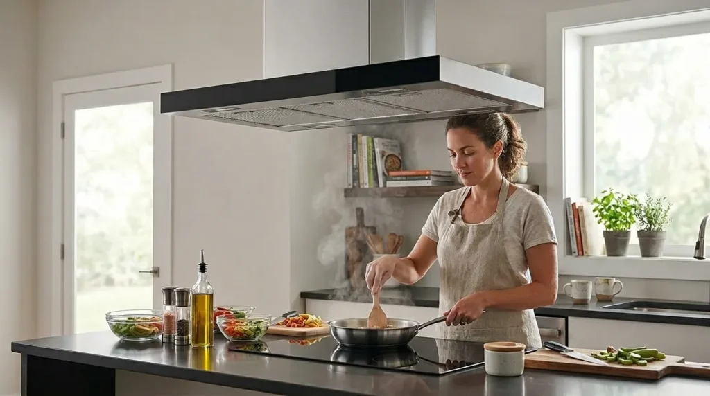 Qual coifa de ilha com função depurador elimina melhor o cheiro de fritura? coifa de ilha com sistema eficiente