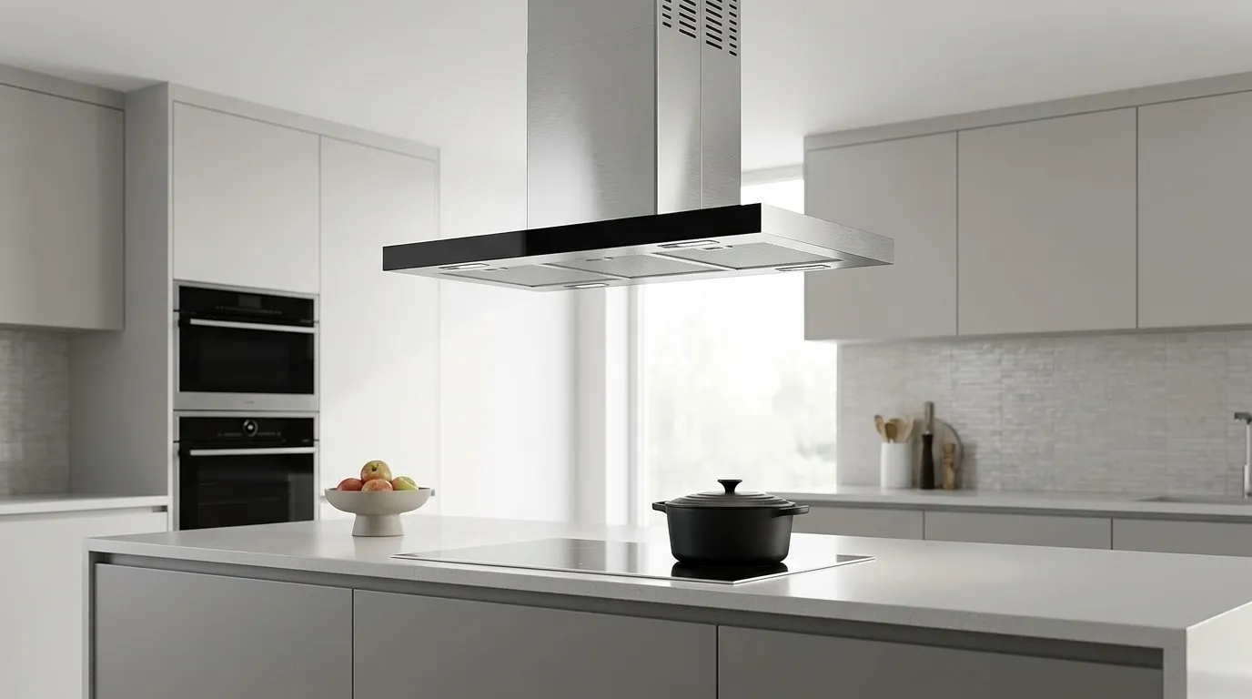 Coifa de ilha com 3 velocidades: qual velocidade usar para fritar e qual para cozinhar no vapor? Coifa de ilha com 3 velocidades: qual velocidade usar para fritar e qual para cozinhar no vapor?