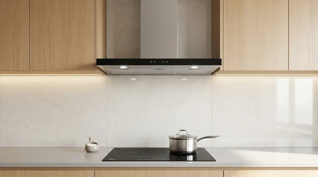 Coifa de Parede para Cozinha Gourmet: Qual o Modelo Mais Potente para Uso Intenso? coifa de parede com acabamento inox escovado