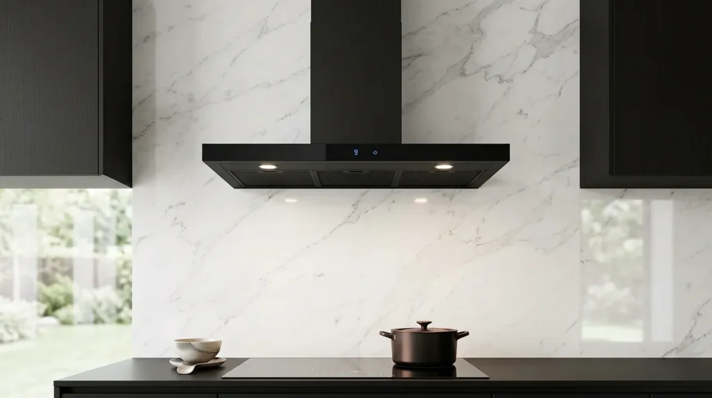 Coifa de Parede para Cozinha Comercial Pequena (Bistrô): Existe Versão Doméstica Potente? coifa de parede com baixo consumo de energia