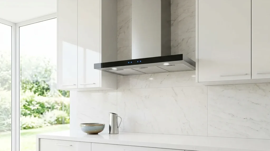 coifa de parede com controle digital sensivel