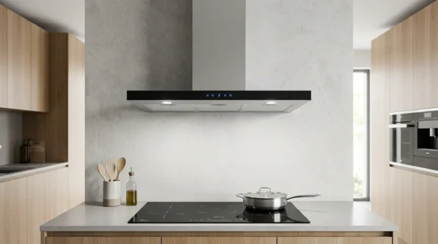 coifa de parede com controle touch sensivel