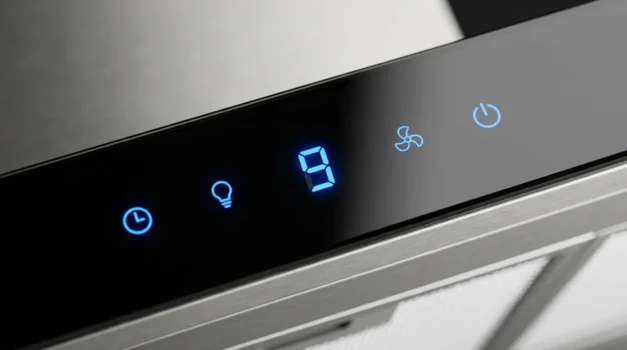 coifa de parede com design slim elegante