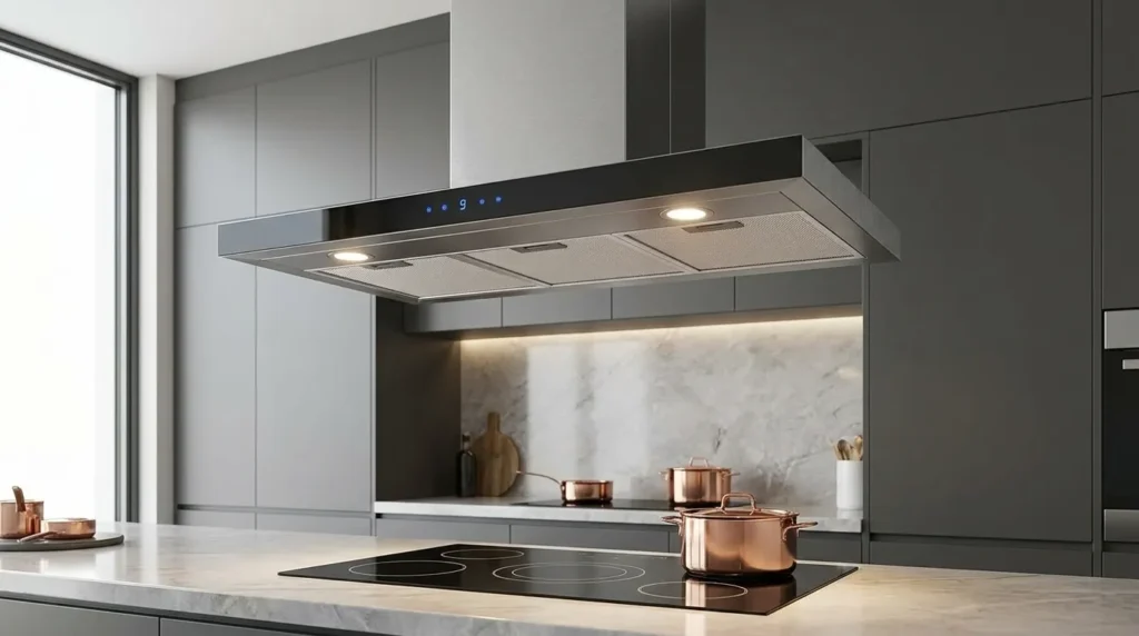 Coifa de Parede com Sensor de Movimento: Como Funciona o Acionamento Sem Contato Físico? coifa de parede com duto externo para exaustao