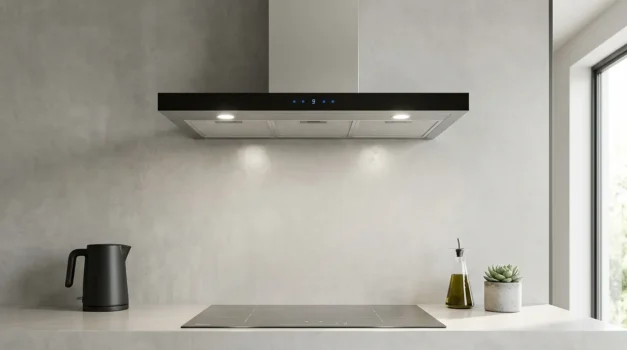 coifa de parede com estrutura robusta de longa vida