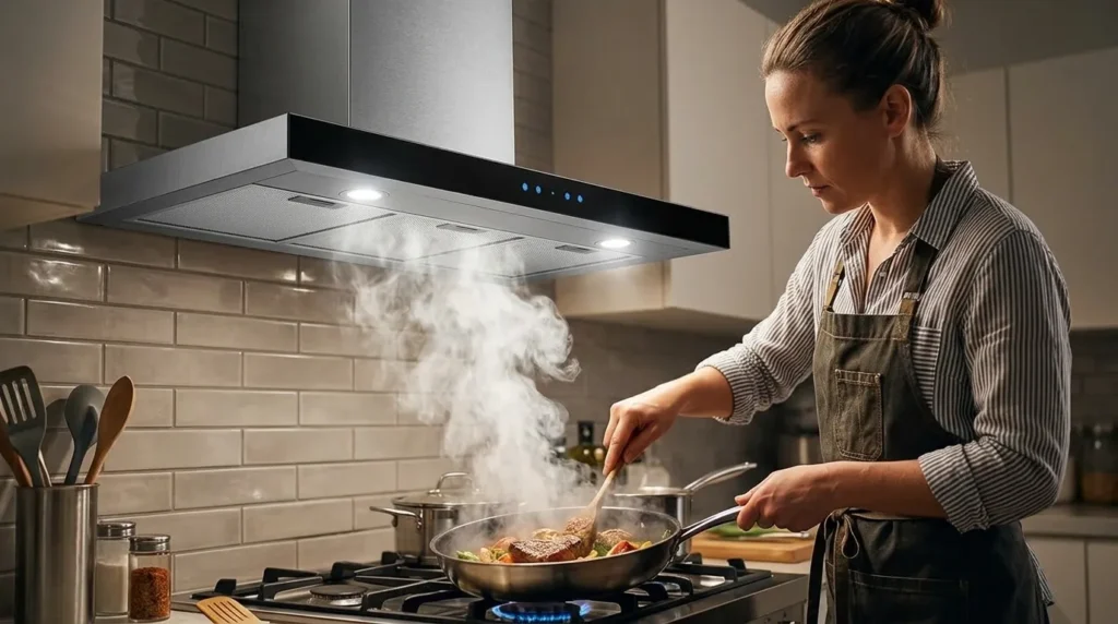 Coifa de Parede Modo Depurador sem Duto: Qual Comprar para Apartamento sem Saída de Ar? coifa de parede com sistema de sucao inteligente