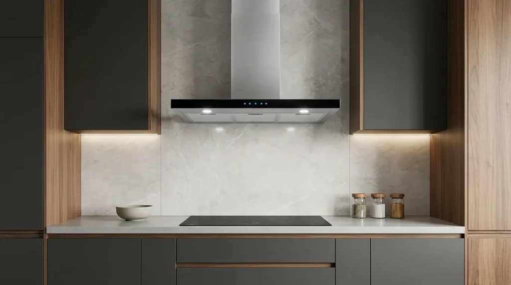 Coifa de Parede com Vidro Temperado e Inox: Qual Modelo Tem Melhor Acabamento Premium? coifa de parede com sistema eficiente de ventilacao