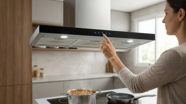 coifa de parede com ventilacao uniforme eficiente
