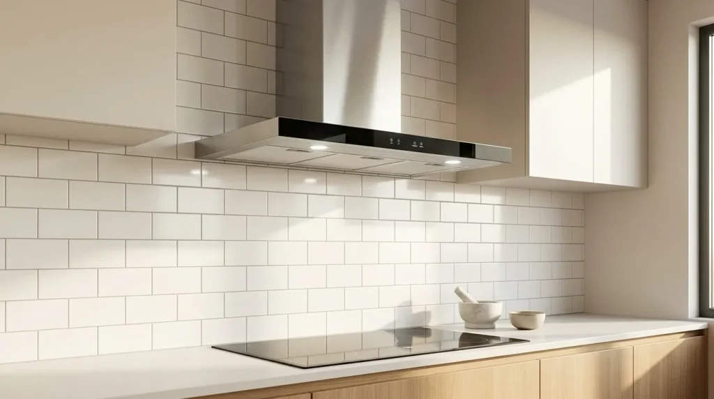 Coifa de Parede em Inox Escovado é Mais Durável do que Modelo com Acabamento Pintado? coifa de parede inox com alta sucao para cozinha moderna