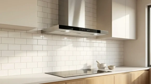 coifa de parede inox com alta sucao para cozinha moderna