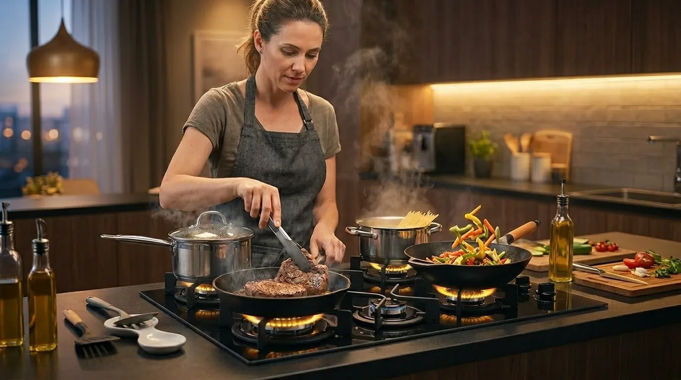 conversão de cooktop a gás 4 bocas de GLP para gás natural