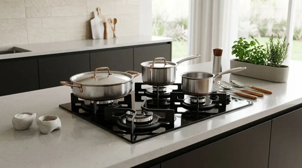 cooktop bocas a gas com controle facil e preciso