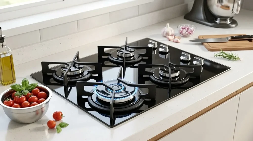 Onde Comprar Cooktop a Gás 4 Bocas 60 cm Com Garantia e Melhor Preço? cooktop bocas a gas com estrutura firme e resistente