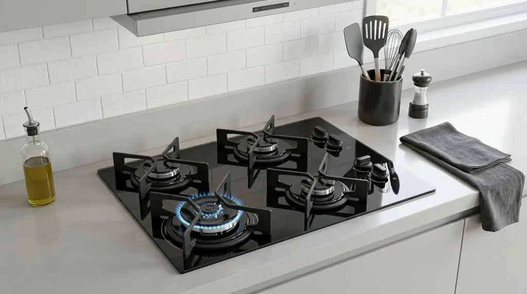 cooktop bocas a gas com painel ergonomico