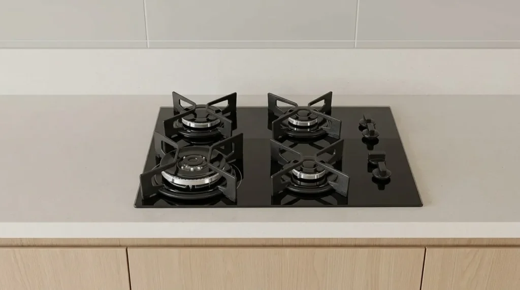 cooktop bocas a gas com queimador semirrapido eficiente