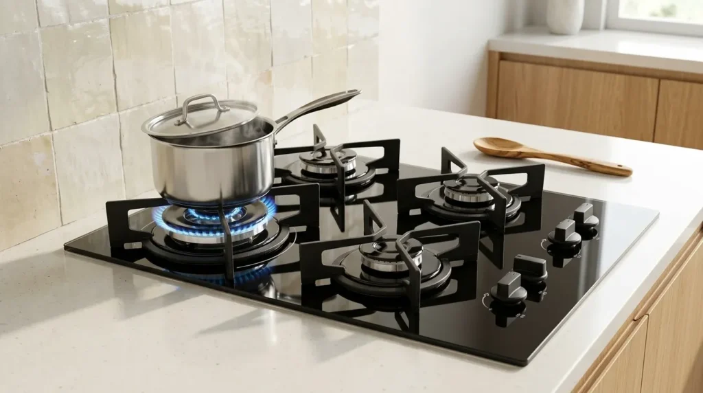 Qual é o Melhor Cooktop a Gás 4 Bocas 60 cm Para Comprar em Cozinhas Planejadas? cooktop bocas a gas com queimadores de alto rendimento