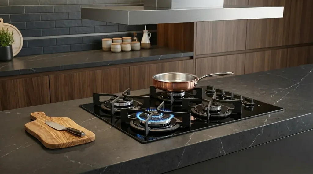 cooktop bocas a gas com tecnologia eficiente de chama