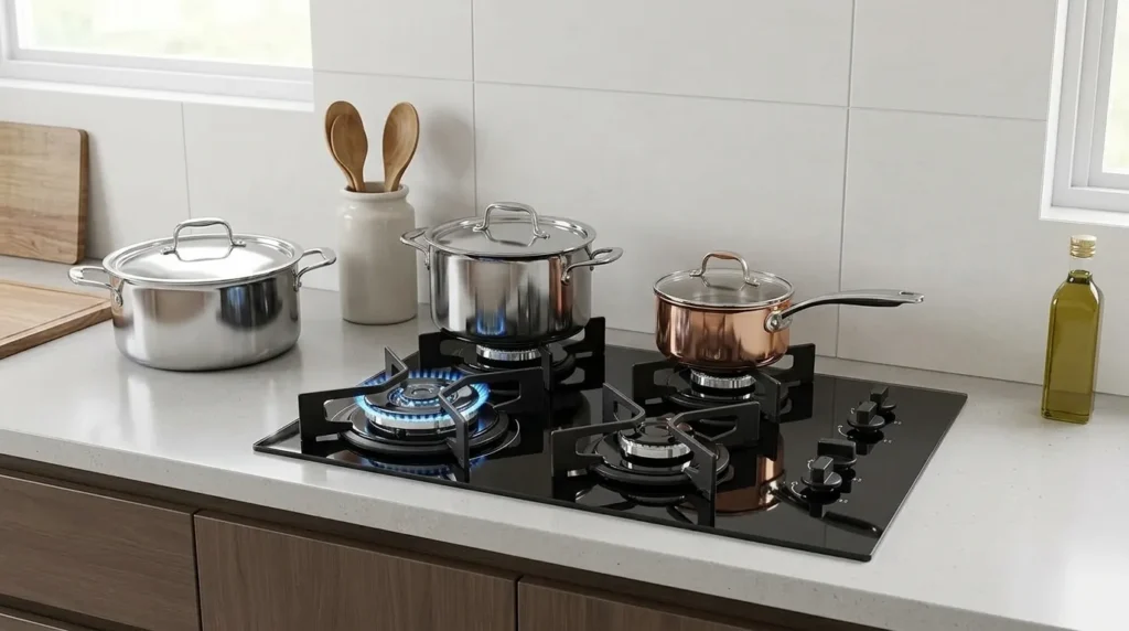 cooktop bocas a gas com tripla chama potente