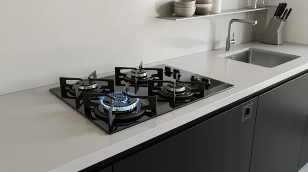 cooktop bocas a gas para cozinha planejada moderna