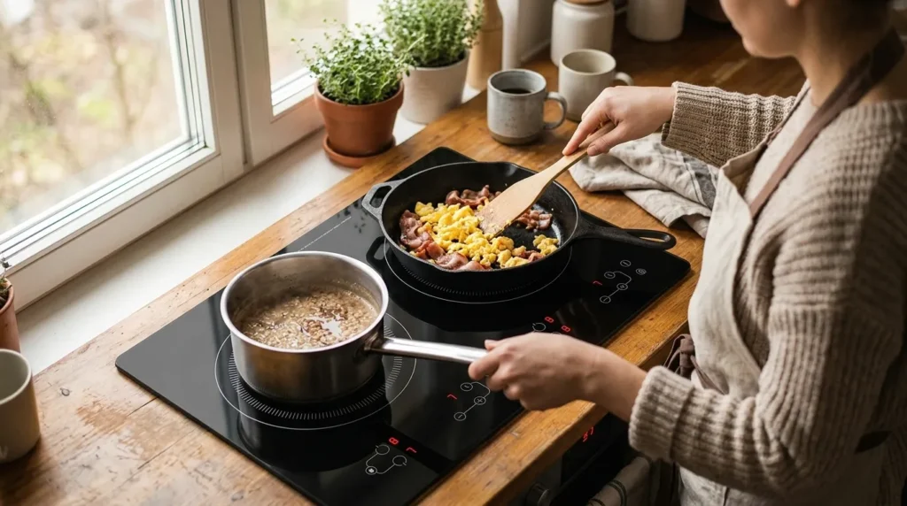 Cooktop de Indução 2 Bocas Para Bancada de 30 cm: Quais Modelos Se Encaixam Sem Sobra de Espaço? cooktop de inducao bocas com controle intuitivo moderno