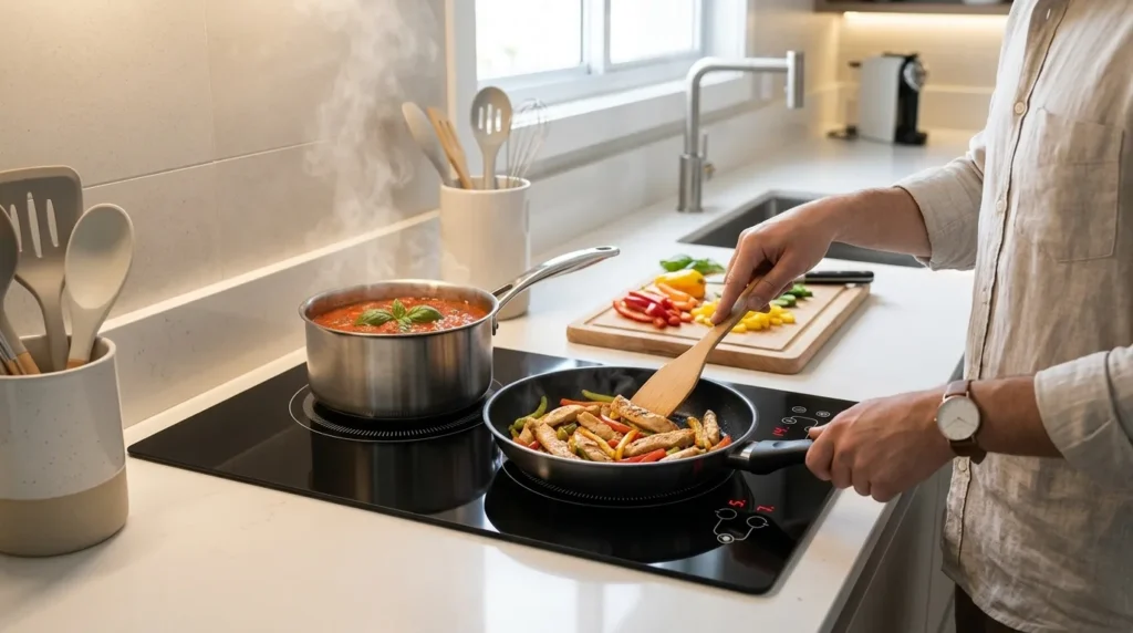 Cooktop de Indução 2 Bocas Para Família com Crianças: Qual Tem Mais Recursos de Segurança? cooktop de inducao bocas com design clean moderno