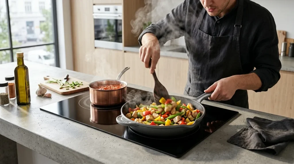 cooktop de inducao bocas com potencia equilibrada eficiente