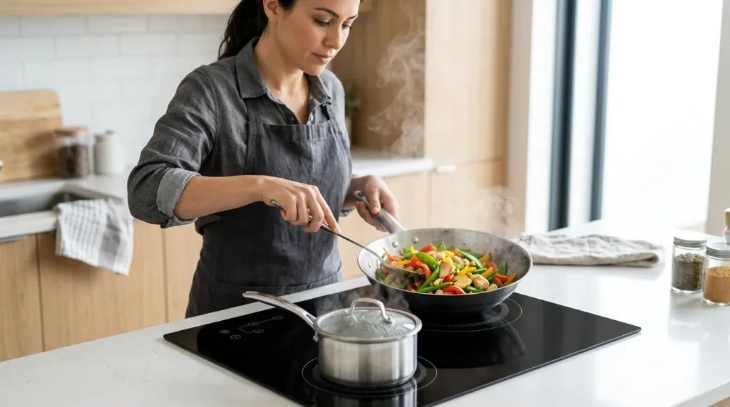 cooktop de inducao bocas com sistema rapido de aquecimento