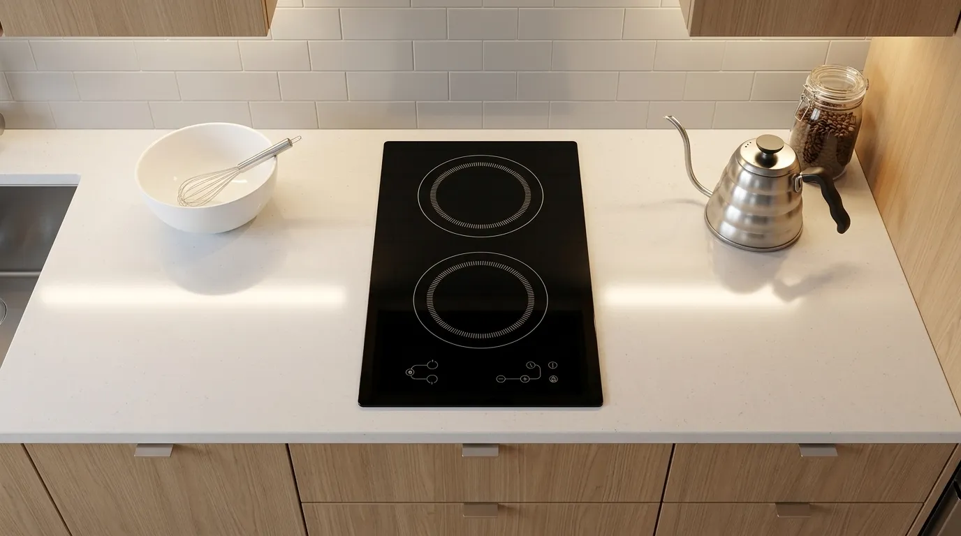 Cooktop de indução 2 bocas para apartamento pequeno
